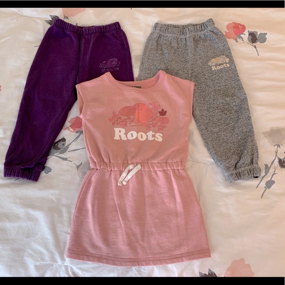 Roots Other - Roots lot sweater dress and 2 joggers